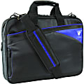 V7 Edge Carrying Case for 14.1" Notebook, Ultrabook, MacBook Air - Blue, Black