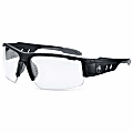 Ergodyne Skullerz® Safety Glasses, Dagr, Matte Black Frame, Clear Lens