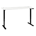 Bush Business Furniture Move 80 Series 72"W x 30"D Height Adjustable Standing Desk, White/Black Base, Standard Delivery 1 thumbnail image