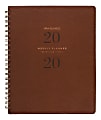 AT-A-GLANCE® Signature Collection 13-Month Weekly/Monthly Planner, 8-1/2" x 11", Distressed Brown, January 2020 to January 2021