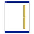 Avery® Print-To-The-Edge Postcards With Sure Feed® Technology, S00-DKE-PRMWC10, Rectangle, 4" x 6", Matte White, Preprinted Double Dipped Gold Edge Design, Pack Of 20 1 thumbnail image