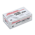 Office Depot® Brand Paper Clips, Jumbo, Silver, Box Of 100 Clips, 10004BX