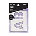 Brea Reese Cardstock Stencils, Varsity Letters, 2", White, Pack Of 24 Stencils 1 thumbnail image