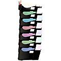 Universal Grande Wall Pocket - 7 Pocket(s) - 38.3" Height x 16" Width x 4.8" Depth - Black - Plastic - 7 / Pack 1 thumbnail image