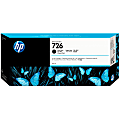 HP 726 Matte Black Ink Cartridge, CH575A
