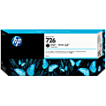 HP 726 Matte Black Ink Cartridge, CH575A