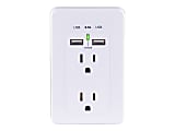 CyberPower MP18HO007 - Multi Pack - power strip - AC 125 V - input: NEMA 5-15P - output connectors: 2 (2 x USB, 2 x NEMA 5-15R) - white (pack of 2) 1 thumbnail image