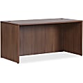 Lorell® Essentials 72"W Rectangular Shell Computer Desk, Walnut