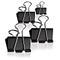 Office Depot® Brand Binder Clips, Medium, 1-1/4" Wide, 5/8" Capacity, Black, Box Of 12 1 thumbnail image