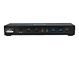 VisionTek VT4900 USB-C KVM Docking Station 3x 4Ks - 100W Power Delivery Per System - 1 x Ethernet Network (RJ-45) - 2 x USB 3.0 - 2x USB 2.0 - USB-C - 3 Monitor - 1 x HDMI - 2 xPort - for Windows, Apple Mac including M1, Chromebook -link