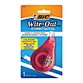 BIC Wite Out Brand EZ Correct Correction Tape, 1/6" x 471 3/5", White, Pack of 1