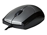 V7 USB Optical Mouse, Full-Size, Black/Silver 1 thumbnail image