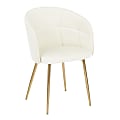 LumiSource Lindsey Chair, Cream/Gold 1 thumbnail image