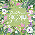 2024 Willow Creek Press Inspirational Monthly Wall Calendar, 12" x 12", She Believed She Could So She Did, January To December