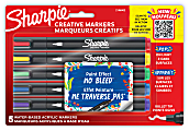 Sharpie Creative Water-Based Acrylic Markers, Bullet Tip, Assorted Colors, Pack Of 5 Markers