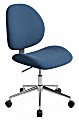 Realspace® Brigsley Fabric Low-Back Task Chair, Blue/Chrome 1 thumbnail image