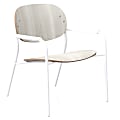 KFI Studios Tioga Lounge Guest Chair With Arms, Ash/White 1 thumbnail image