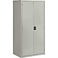 Lorell® Fortress Series 24"D Steel Storage Cabinet, Fully Assembled, 5-Shelf, Light Gray 1 thumbnail image