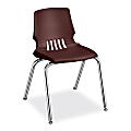 HON H1010 Series Student Shell Chairs - Polypropylene Mulberry Seat - Four-legged Base - Garnet - 19.5" Width x 21.1" Depth x 29.4" Height