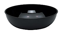 Cambro Camwear Round Ribbed Bowls, 18", Black, Set Of 4 Bowls