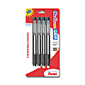 Pentel® Clic Erasers®, Black Barrel, Pack Of 4