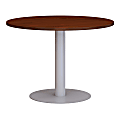 Bush Business Furniture 42"W Round Conference Table with Metal Disc Base, Hansen Cherry, Standard Delivery 1 thumbnail image