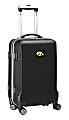 Denco Sports Luggage Rolling Carry-On Hard Case, 20" x 9" x 13 1/2", Black, Iowa Hawkeyes