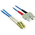 C2G-2m LC-SC 62.5/125 OM1 Duplex Multimode Fiber Optic Cable (Plenum-Rated) - Blue - Fiber Optic for Network Device - LC Male - SC Male - 62.5/125 - Duplex Multimode - OM1 - Plenum-Rated - 2m - Blue