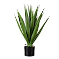 Nearly Natural 28”H Artificial Agave Plant, 28”H x 12”W x 12”D, Green/Black 1 thumbnail image