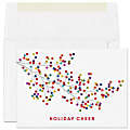 Custom Full-Color Holiday Cards With Envelopes, 7" x 5", Colors Of Cheer, Box Of 25 Cards/Envelopes