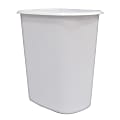 United Solutions Rectangular Plastic Wastebasket, 6 Gallons, White 1 thumbnail image