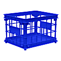 Office Depot® Brand Filing/Stacking Crate, Medium Size, Blue