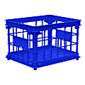 Office Depot® Brand Filing/Stacking Crate, Medium Size, Blue 1 thumbnail image