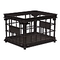 Office Depot® Brand Filing/Stacking Crate, Medium Size, Black 1 thumbnail image