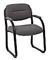 Office Star™ Work Smart™ Visitor's Chair, Fabric, Charcoal/Black
