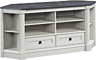Sauder® Palladia Corner Credenza Entertainment Center For 60" TVs, 27-2/5”H x 62”W x 18-1/2”D, Glacier Oak 1 thumbnail image