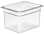 Cambro Camwear GN 1/2 Size 8" Food Pans, 8”H x 10-1/2”W x 12-3/4”D, Clear, Set Of 6 Pans 1 thumbnail image