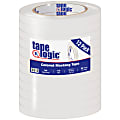 Tape Logic® Color Masking Tape, 3" Core, 0.5" x 180', White, Case Of 12