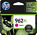 HP 962XL Magenta High-Yield Ink Cartridge, 3JA01AN
