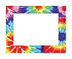 Barker Creek Self-Adhesive Name Badge Labels, 3 1/2” x 2 3/4”, Tie-Dye, Pack Of 45