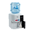 Avanti® Hot/Cold Table-Top Water Dispenser, 15 3/4" x 12 1/4" x 12 3/4", Black/White