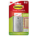 Command Universal Frame Hangers, 1-Command Hanger, 8-Command Strips, Damage-Free, Gray