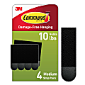 Command™ Medium Black Picture Hanging Strips, 17201BLK 1 thumbnail image