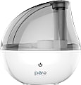 Pure Enrichment MistAire Silver Ultrasonic Cool Mist Humidifier, 8-1/8"H x 6"W x 8"D