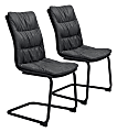 Zuo Modern Sharon Dining Chairs, Vintage Black, Set Of 2 Chairs 1 thumbnail image