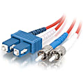 C2G-2m SC-ST 9/125 OS1 Duplex Singlemode PVC Fiber Optic Cable - Red - 2m SC-ST 9/125 Duplex Single Mode OS2 Fiber Cable - Red - 6ft