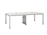 Boss Office Products Simple System Rectangular Conference Table, 29-1/2”H x 95”W x 47”D, White