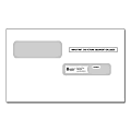ComplyRight® Double-Window Envelopes For W-2C Tax Forms, 5-5/8" x 9", Moisture-Seal, White, Pack Of 100 Envelopes 1 thumbnail image