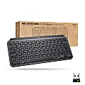 Logitech MX Keys Mini for Business (Graphite) - Wireless Connectivity - Bluetooth - 32.81 ft - 2.40 GHz Easy-Switch Hot Key(s) - ChromeOS - Computer, Smartphone, Notebook, Tablet, iPad - PC, Mac - Graphite