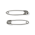 Medline Sterile Safety Pins, #2 Medium, Stainless Steel, Pack Of 100